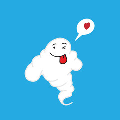 Space Alien cloud smile