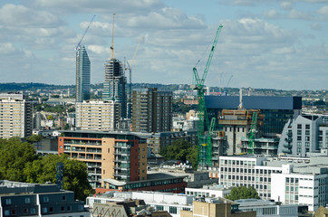 Obraz premium Aerial View of Clerkenwell and Finsbury, London
