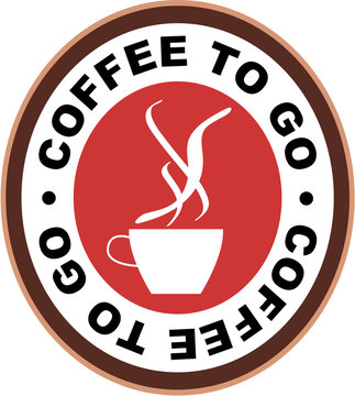 Coffee to go label