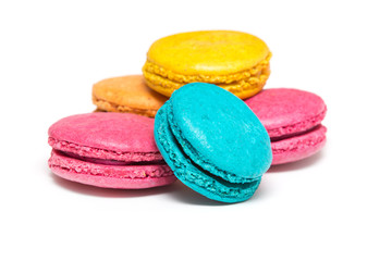  macaroons variety closeup.