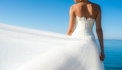 Fototapeta na wymiar bride dress