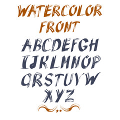 Vector alphabet for your design. Hand drawn letters.