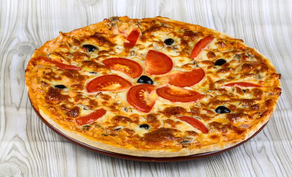 Italian homemade pizza