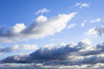 Blue sky with clouds