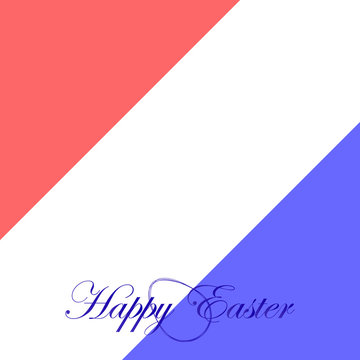 The festive card happy Easter for Luxembourg
