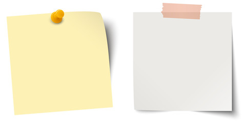 two little sticky papers