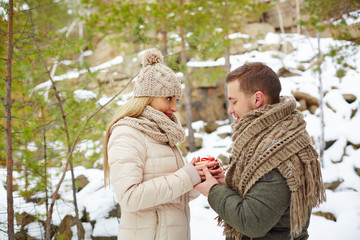 Fototapeta premium Surprise for valentine