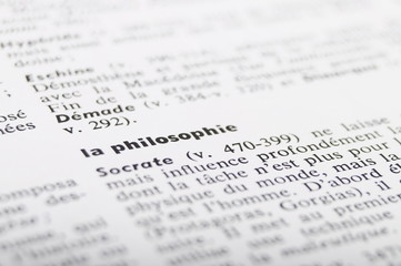 Dictionary at the word Philosophy