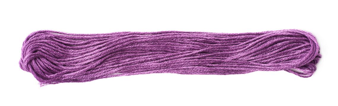 Embroidery thread yarn isolated