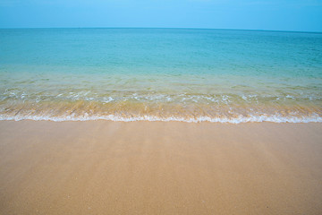Fototapeta na wymiar Nature background, clear water tropical beach