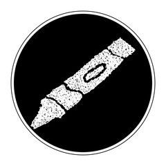 Simple doodle of a crayon