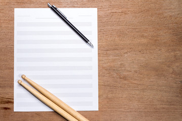 Fototapeta premium blank sheet music