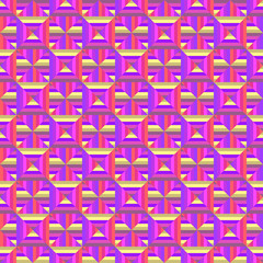 Pattern of colored rectangles