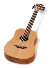 Fototapeta premium ukulele bass guitar isolated