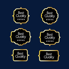 Luxury premium quality golden labels collection