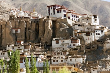 Lamayuru gompa - buddhist monastery in Indus valley