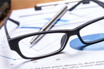 business report on table