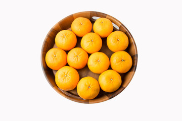 Oranges fruit, half of orange, orange isolated and basket with a lot of oranges