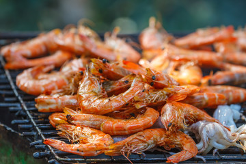 Assorted delicious grilled meat