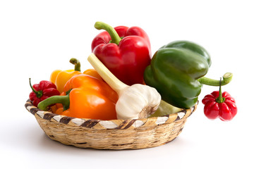 Paprika und Knoblauch