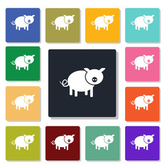 Fototapeta premium pig icon