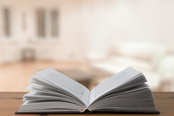 book table in the room