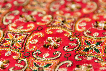 Sari texture detail