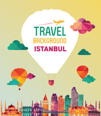 Istanbul skyline. Vector illustration