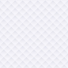 White abstract geometric background texture with rhombus, seamless