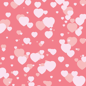 Love background, Valentines wallpaper, heart texture, vector design  