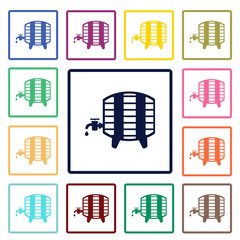Obraz premium wooden barrel icon