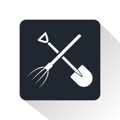 shovel and pitchfork icon