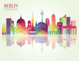 Berlin skyline. Vector illustration © lisakolbasa