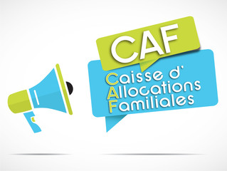 mégaphone : CAF