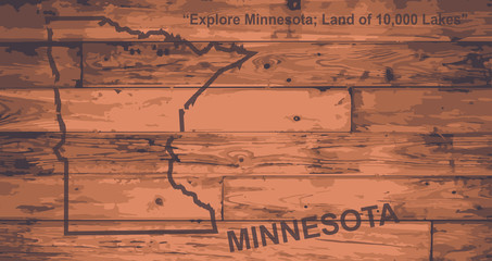 Minnesota Map Brand