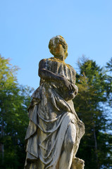 Woman statue in Peles castle, Romania