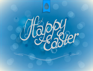 Naklejka na ściany i meble Happy Easter Typographical Background. Vector EPS 10. Easter card