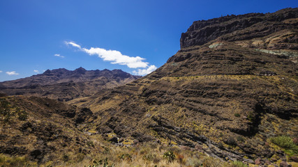 Canyon im Landesinneren der kanarischen Insel Gran Canaria