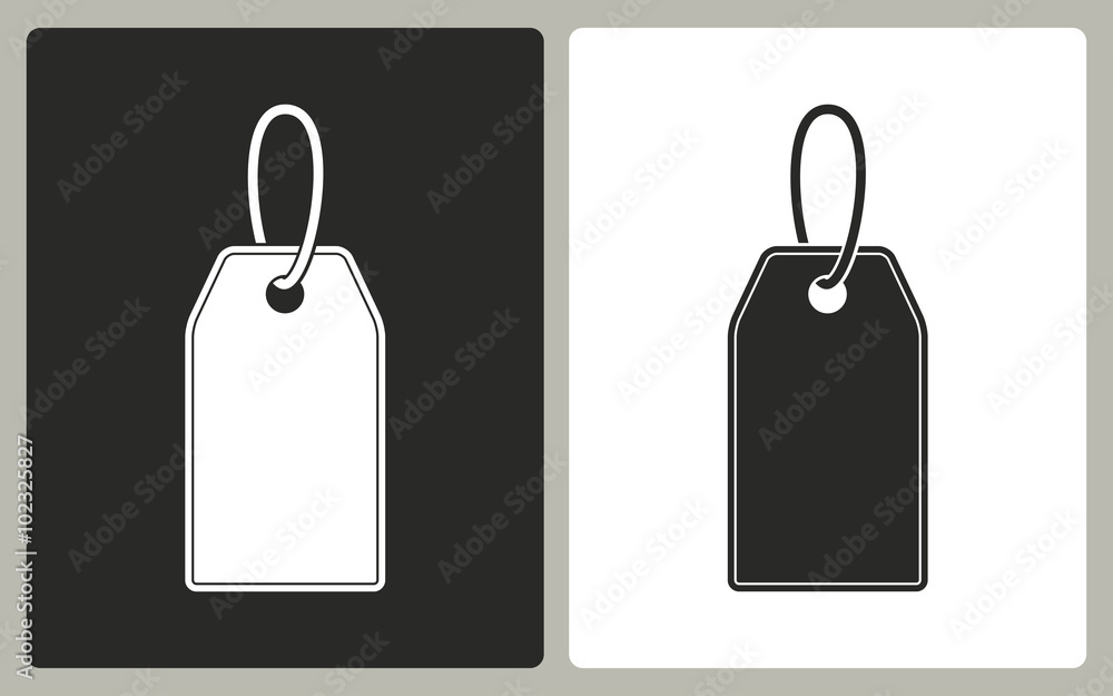 Canvas Prints price tag - vector icon.