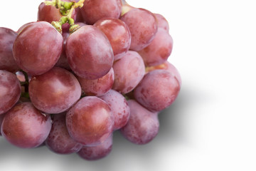 red grape on white
