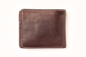 Leather Wallet on white background