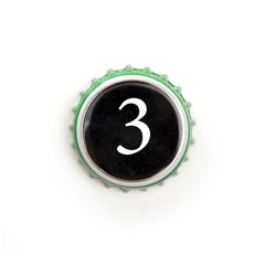 numbers on the white background