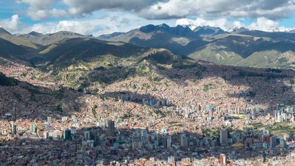 Fototapeta na wymiar La Paz, Bolivia