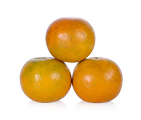 tangerine on white background