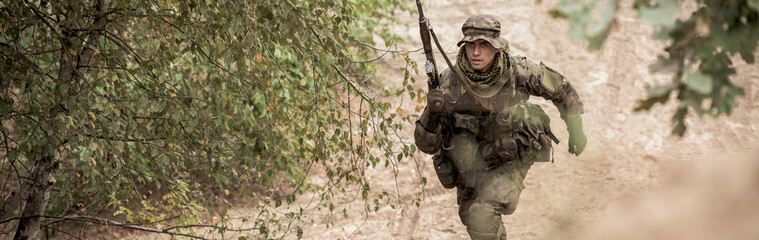 Running with weapon