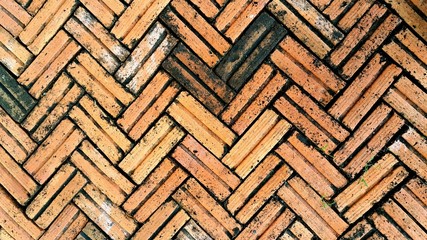 Brick Sidewalk - Geometric Pattern