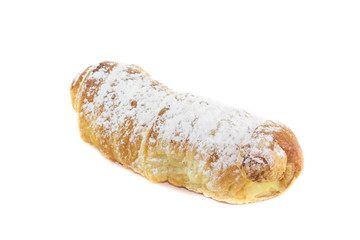 Cannolo farcito alla crema pasticcera
