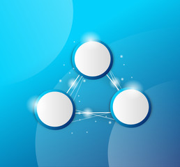 Blue infographic template