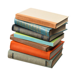 Books isolated on white
