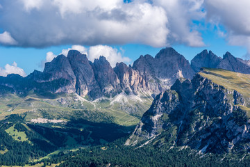 Hiking and trekking in the beautiful Mountains of Dolomites,  Italy